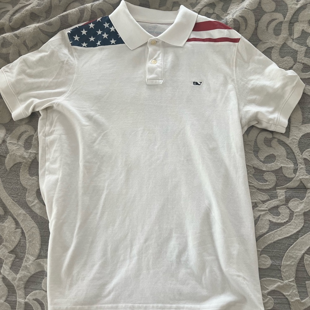 Unique American flag vineyard vines polo